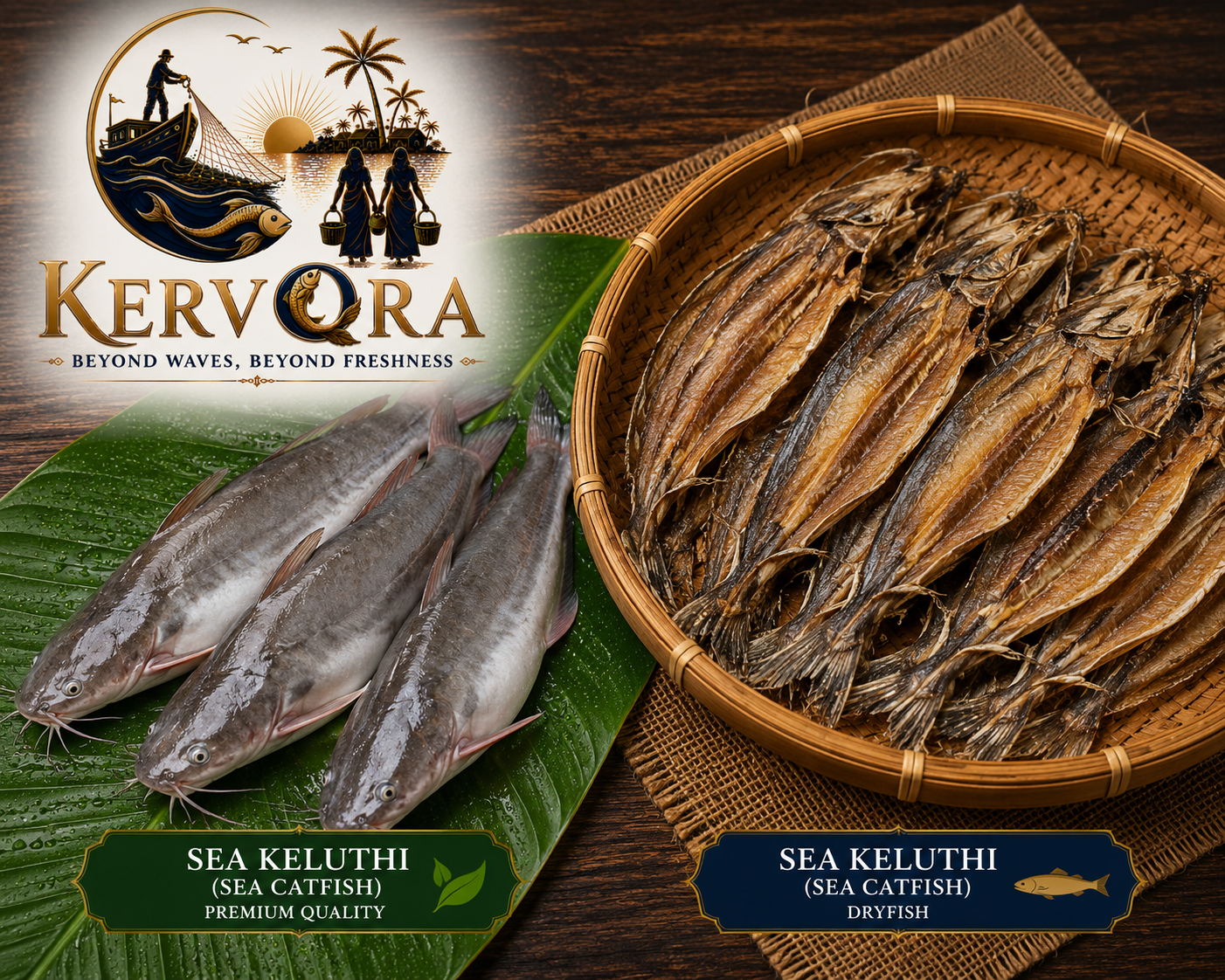 Keluthi Dry Fish (Sun-Dried Catfish)
